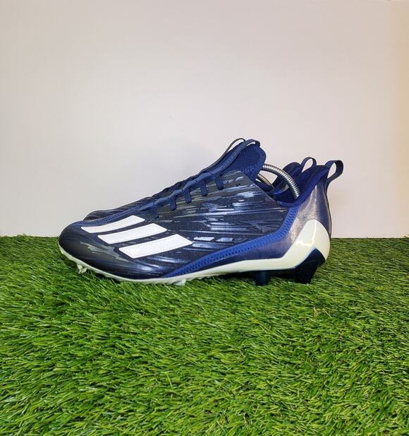 Adidas Adizero Size 12.5 Football Cleats Navy Blue White HR1604 Za1 main image 8